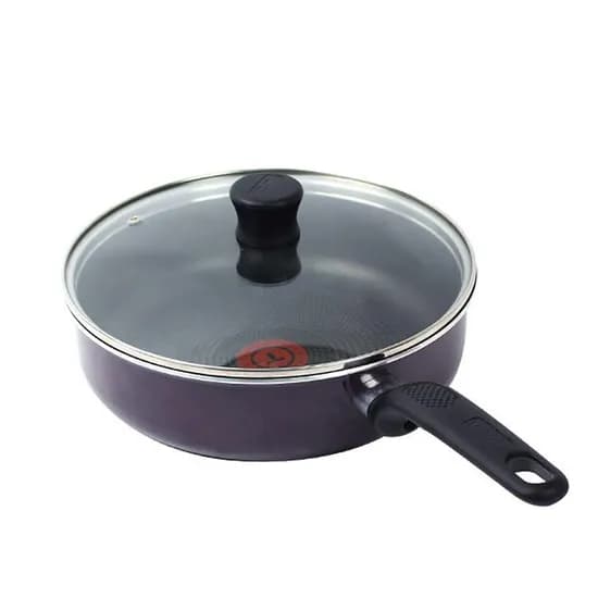 테팔 디스팅션 전골냄비 유리뚜껑, 퍼플, 24cm, 1세트