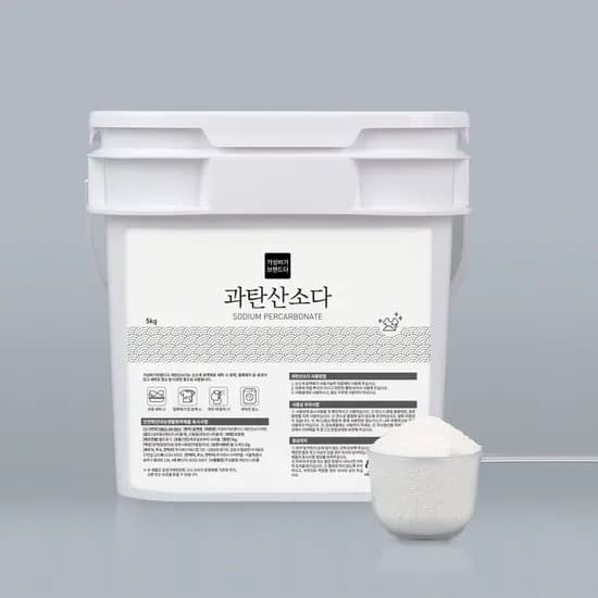 가성비가브랜드다 천연세제 과탄산소다 버킷 5kg 계량스푼 1개