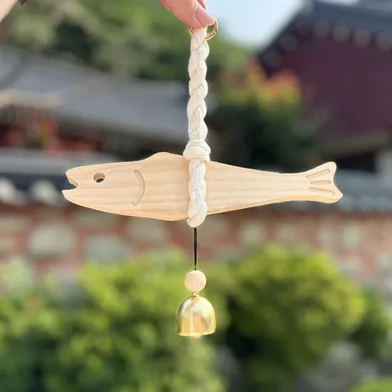 액막이 우드 명태 도어벨, 큰 물고기, 1개