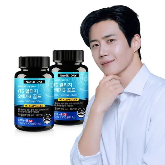 뉴트리디데이 메가렉스 rTG 오메가3 골드 1020mg 2개 23,900원