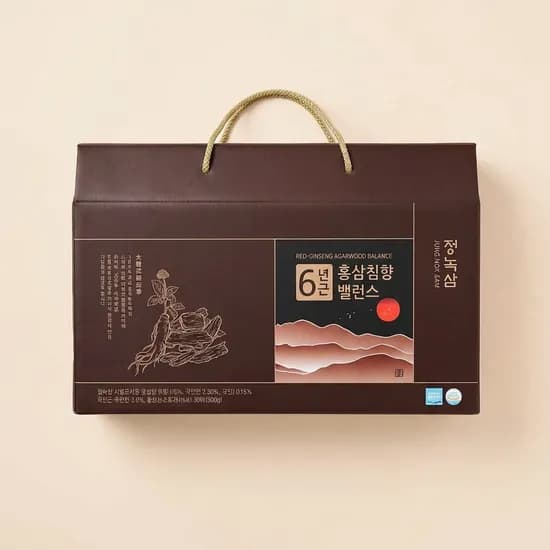 정녹삼 6년근 홍삼진액 홍삼침향 밸런스 50ml 30개