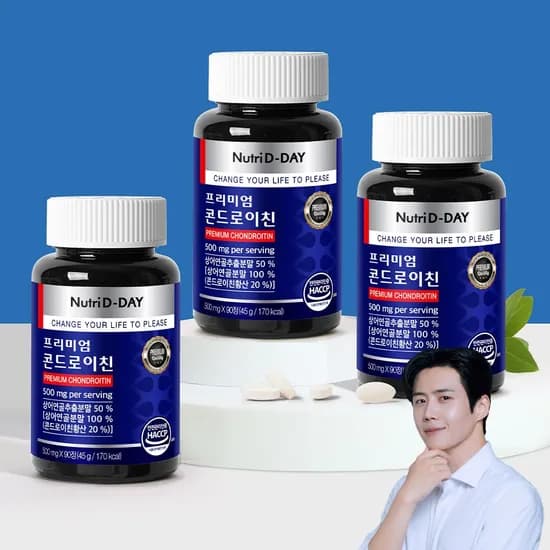 뉴트리디데이 프리미엄 콘드로이친, 500mg, 90정, 3개
