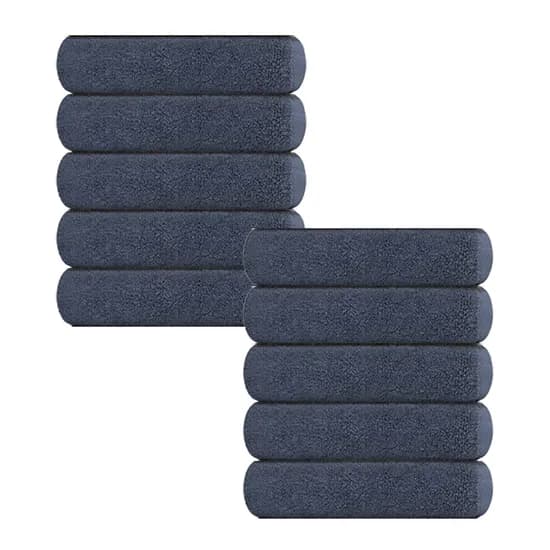 송월 항균 무지 수건 40x80cm 150g 30수 진하늘 10장