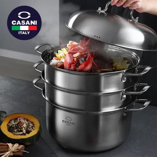 까사니 쿠치나 3단 찜솥, 32cm, 1개