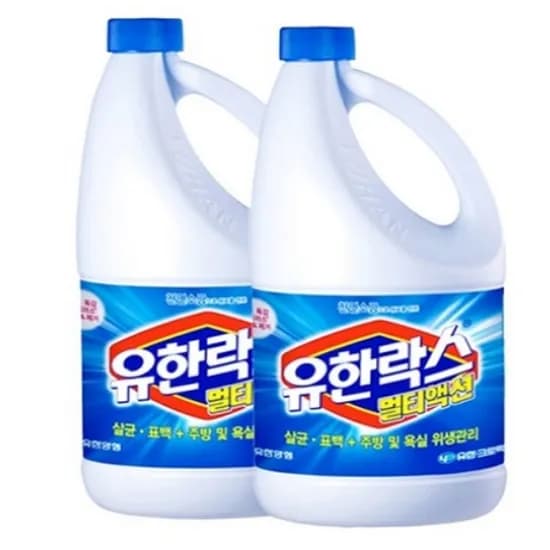 유한락스 멀티액션 레귤러 1.8L 2개