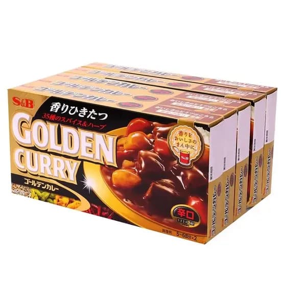 S&B 골든카레 매운맛 198g 5개
