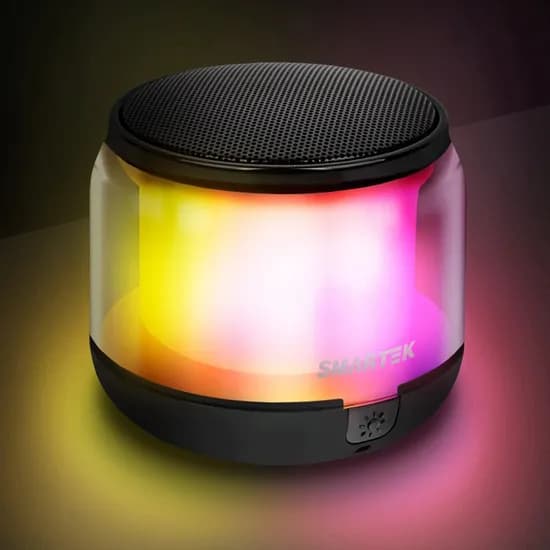 스마텍 무선 블루투스 LED 스피커 STBT-LS2, 블랙, 1개