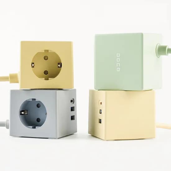 보코 미니 큐브 USB 멀티탭 C타입 PD30W 1구 1.5m 바닐라 1개
