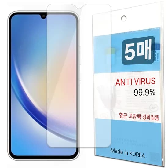 레드울프 강화 액정보호필름, 5매, 갤럭시A34 (A346), 1개
