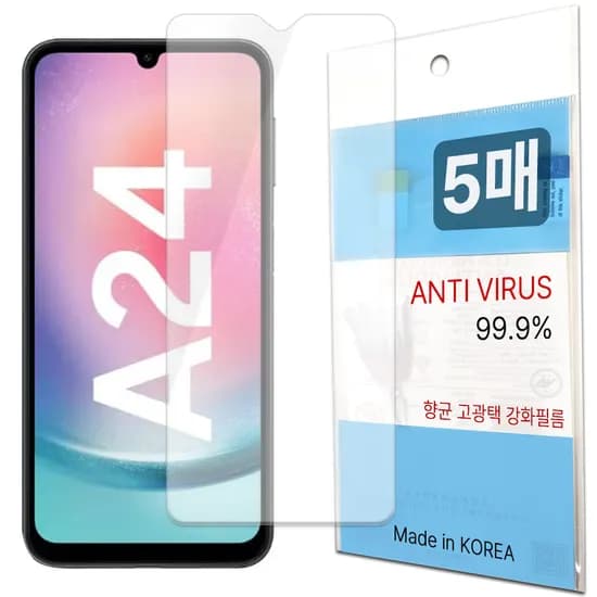 레드울프 강화 액정보호필름 5매 갤럭시A24 (A245) 1개
