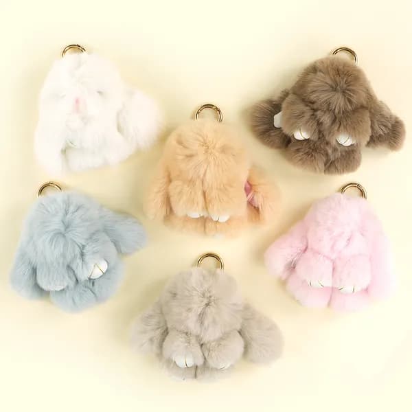 앙고라 토끼 인형키링 핑크 1개 9,000원