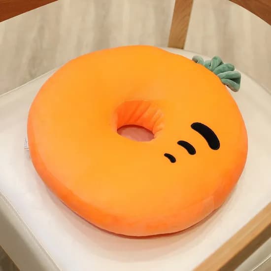 캐릭터 회음부 방석, 당근, 37x8cm, 1개