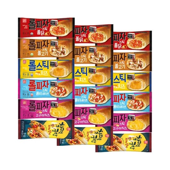 한성 롤피자 스틱 6종 각 3개