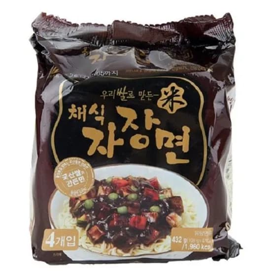 우리쌀로 만든 채식자장면 108g 4개입 12,200원