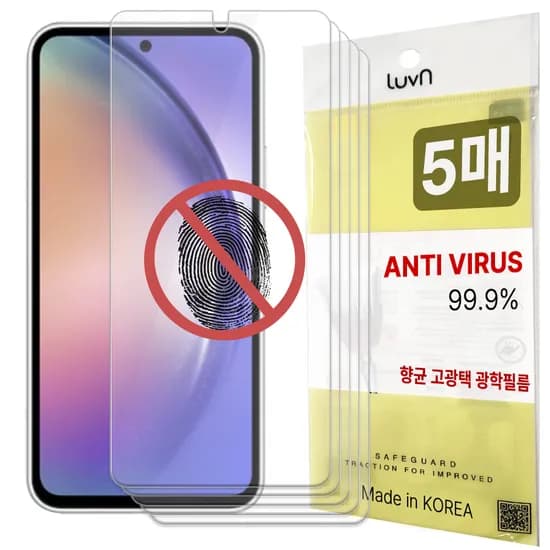 레드울프 지문방지 액정보호필름, 갤럭시퀀텀4 (A546), 5매, 1개