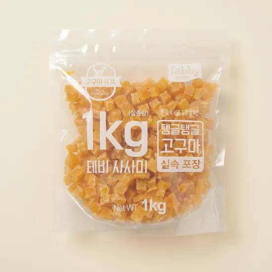 테비사사미 탱글탱글 고구마큐브 1kg 1개
