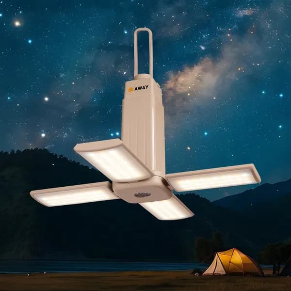 AWAY 4패널 캠핑 랜턴 탄베이지