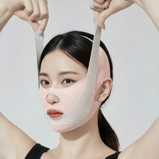 브이라인 얼굴 리프팅밴드, 핑크, 1개
