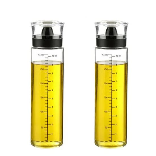 시노글라스 원형 실리콘 실린더형 오일병, 320ml, 2개, 1개