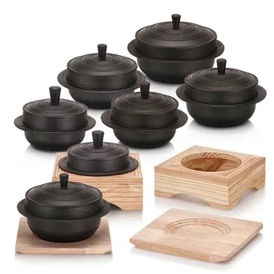 리빙아트 업소용 통주물 가마솥, 22cm, 1개