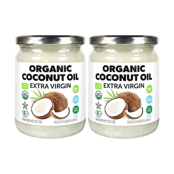 SMR 유기농 엑스트라버진 코코넛오일 500ml 2개