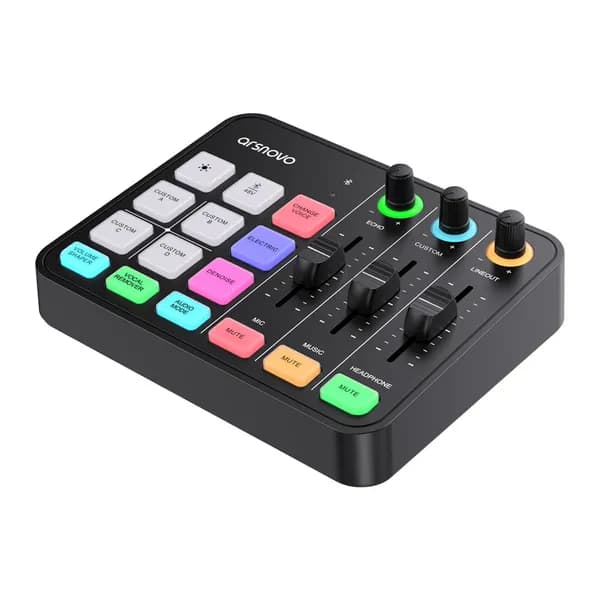 아리스노보 라이브튠 믹스 오디오 인터페이스 블루투스 입력 48V RGB 1개