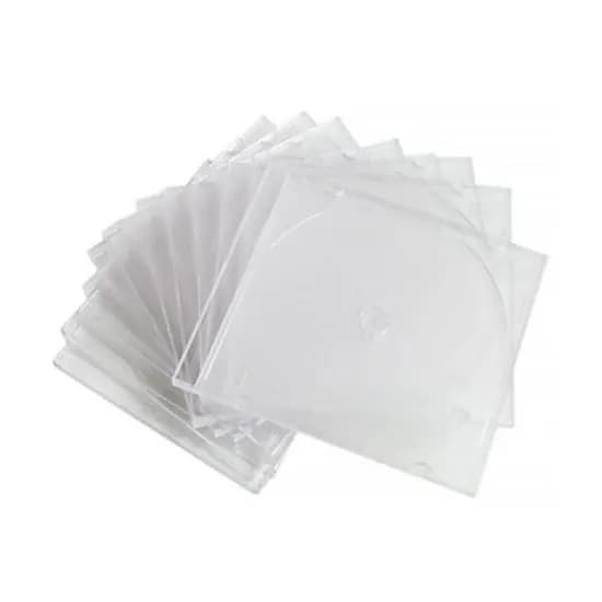 밀레니엄 CD케이스, 경질, 투명, 슬림, 10개, 1개