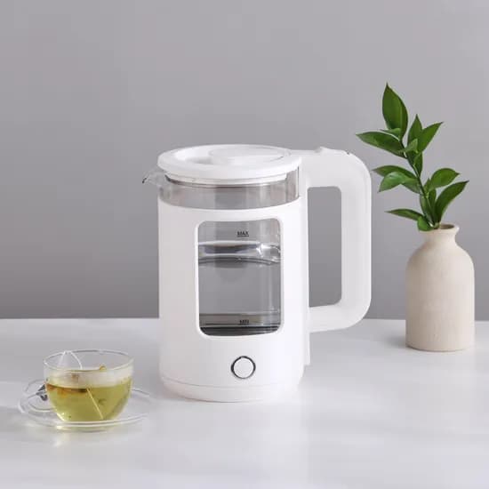 디오바코 클리어 유리포트, 1.5L, 화이트, 1개