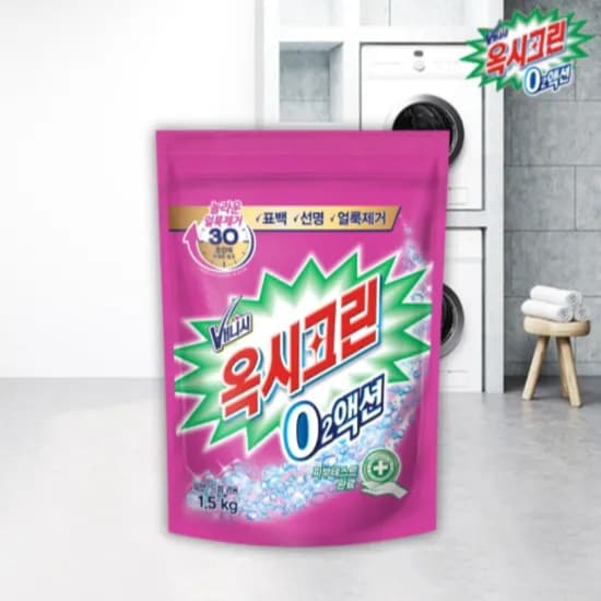 옥시크린 오투액션 표백제 분말형 3kg 1세트