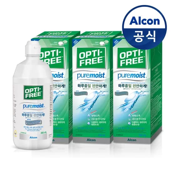 옵티프리 퓨어모이스트 300ml 3개