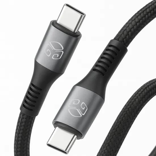 디지지 60W CtoC PD 초고속 충전 케이블, 블랙, 1m, 1개