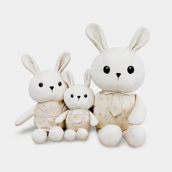 쁘리레 오가닉 애착인형, 35cm, 아기토끼, 토끼인형, 단색, 1개
