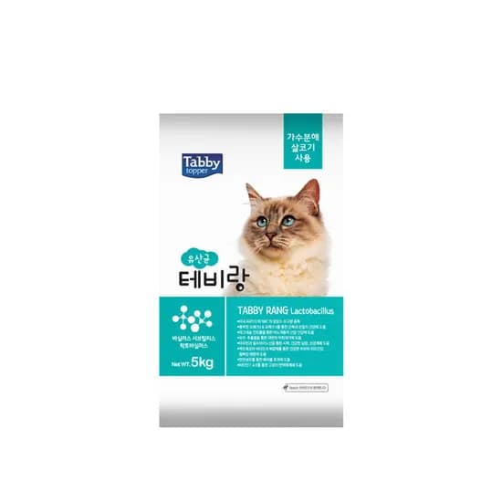 테비토퍼 테비랑 유산균 고양이사료, 닭, 5kg, 1개