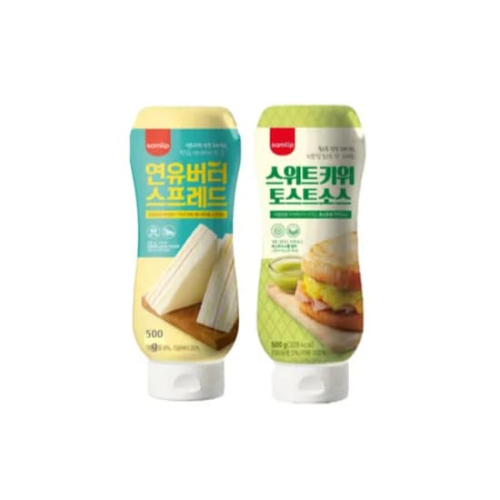 SPC삼립 연유버터 스프레드 외 1종 500g 1세트