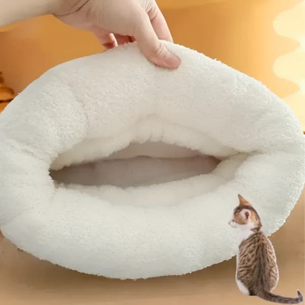 슈프렌 반밀폐형 고양이 침낭 숨숨집 브라운 M 44x37cm 1개 15,642원