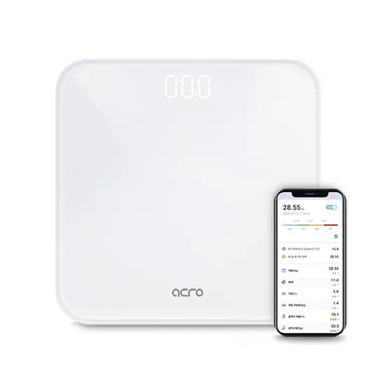 아크로 스마트 체지방 블루투스 체중계 ibody-200 화이트 1개