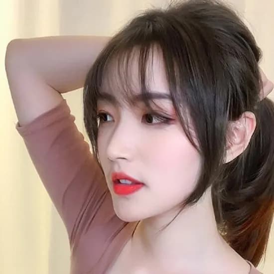 앞머리 가발, 라이트브라운, 1개