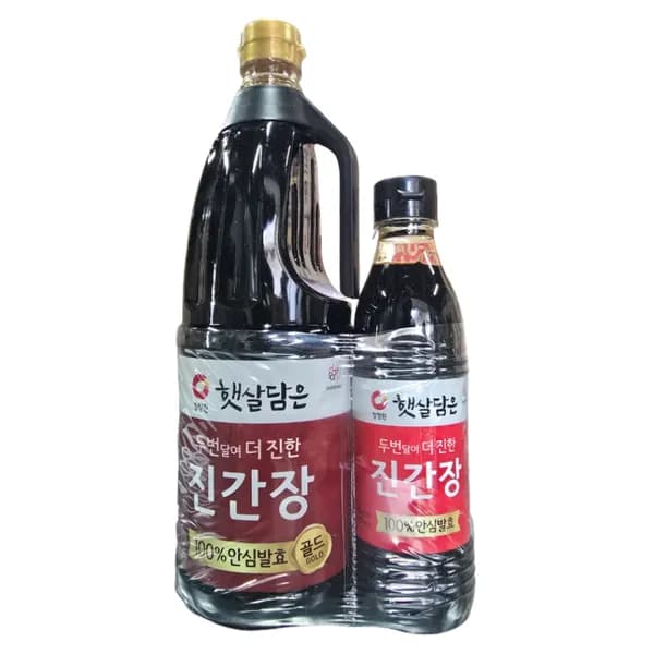 청정원 햇살담은 진간장 골드 1.7L + 햇살담은 진간장 500ml