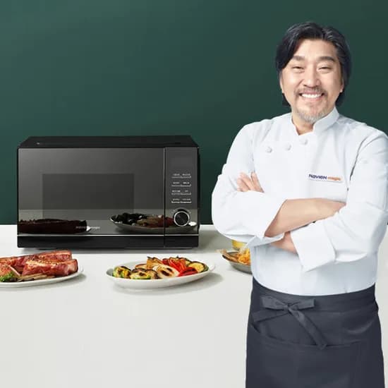 나비엔 매직 23L 멀티 듀얼광파오븐, EOF-1102NT, 블랙, 1개