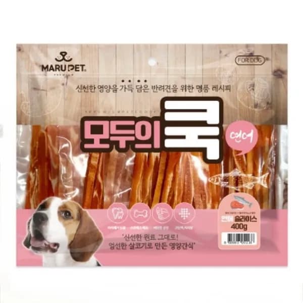 모두의쿡 연어 육포, 연어슬라이스 400g 1팩