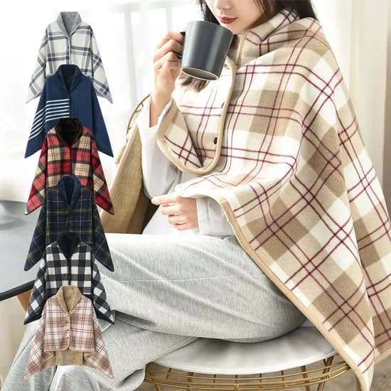 체크 똑딱이 담요 스트라이프 딥블루 1개 외 1종 80x130cm 2개
