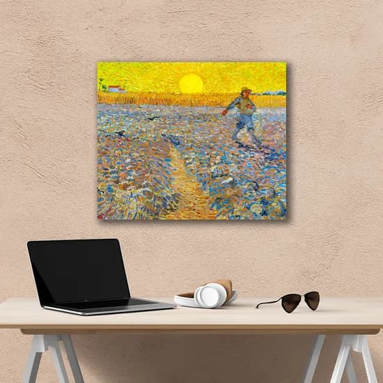 고흐 씨 뿌리는 사람 명화 캔버스 그림액자 인테리어액자 대형사이즈, 60x50cm, 캔버스액자