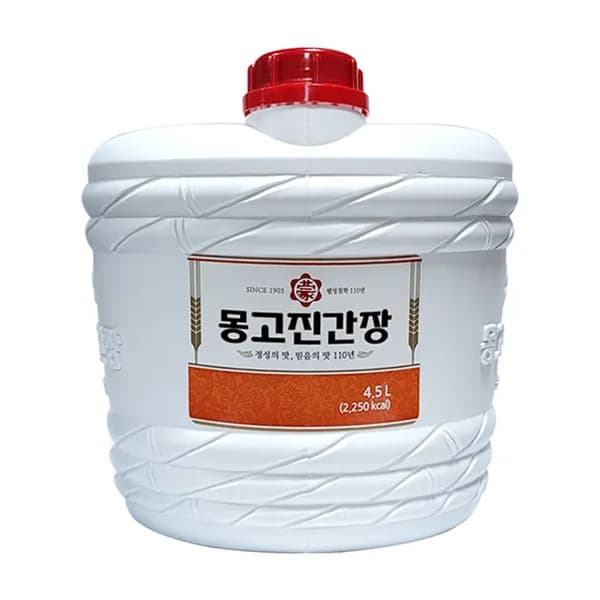몽고장유 몽고진간장 4.5L 1개 14,300원