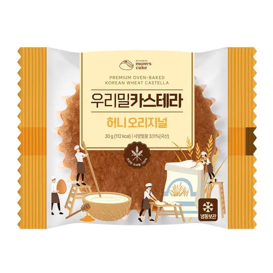 맘스케이크 우리밀 카스테라 오리지널 30g 30개