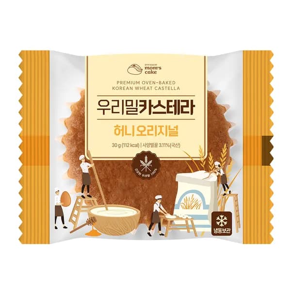 맘스케이크 우리밀 카스테라 오리지널 30g 90개