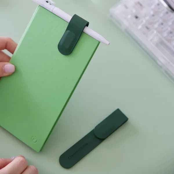 누보 책갈피 자석 펜홀더 가죽 북스토퍼 Urban Green 1개 20,900원