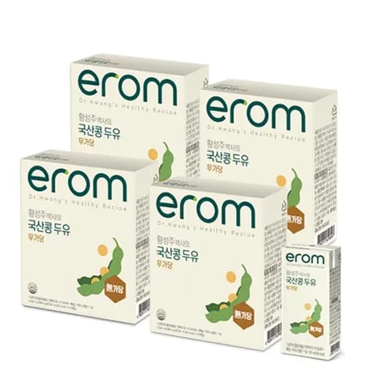 이롬 황성주 박사의 국산콩 두유 무가당, 190ml, 64팩