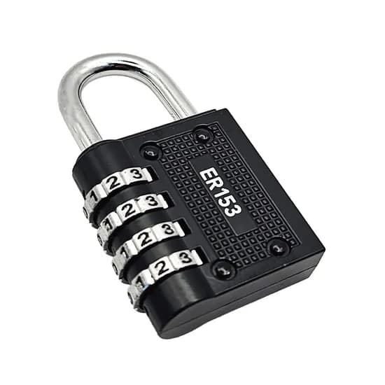 4단 다이얼 자물쇠, ER153KB, 블랙, 1개