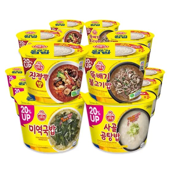 오뚜기 컵밥 진짬뽕밥 3개 외 3종 12개