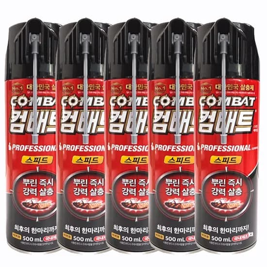 컴배트 스피드 에어졸 500ml 5개